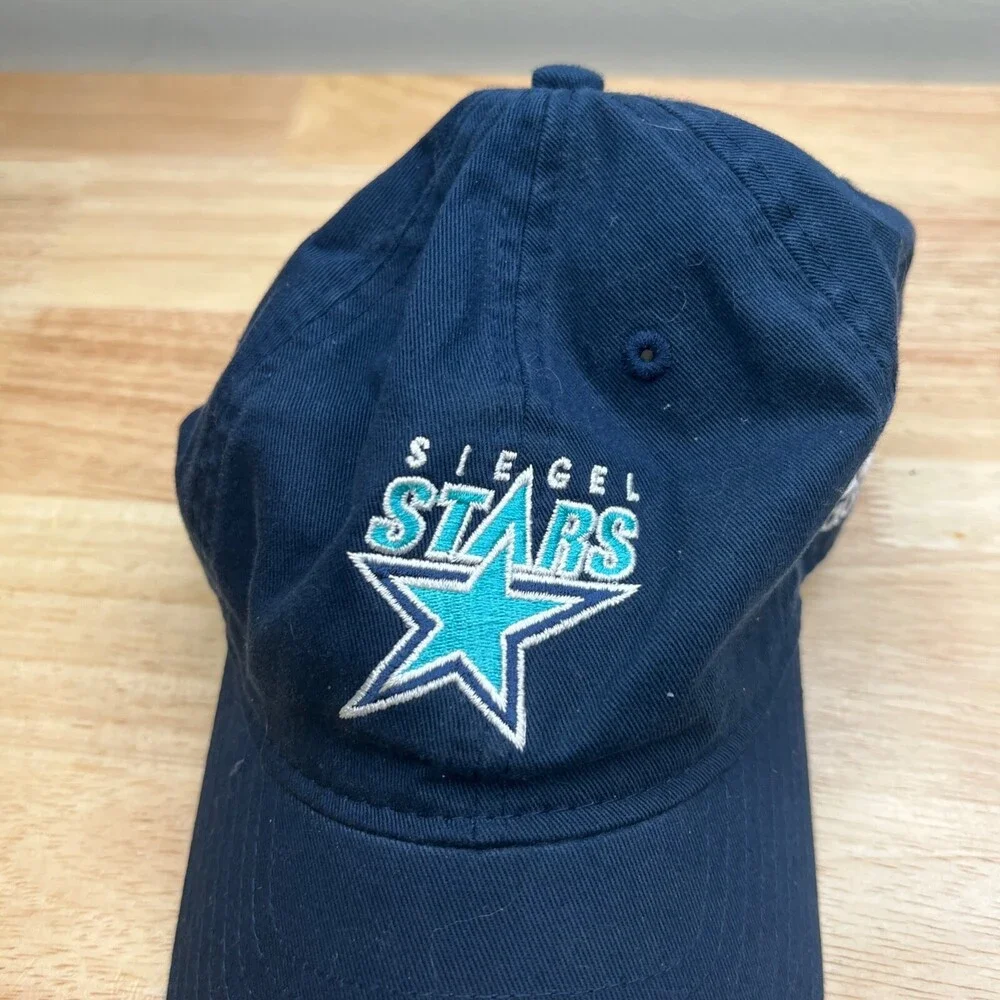 Adidas Stars Hat Mens Adjustable Blue‎ Strap Baseball Cap Football Sports Logo